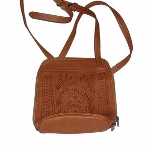 Handmade leather crossbody